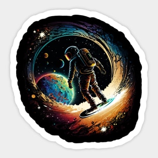 Space Surfer Sticker